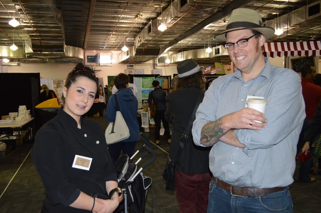 Vasii at a Curl Up & Dye beauty event